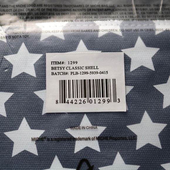 NEW Miche Betsy Classic (Shell ONLY) Stars and Stripes American USA Purse Bag - Picture 4 of 5